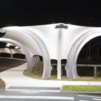 Newcastle airport shade structure | Commercial Awning | Sydney, NSW - Shade To Order Australia