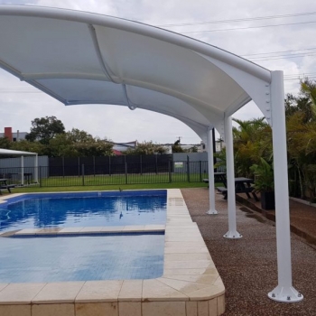 Custom made pool shade structure, Pool shelter - Newcastle, Lake Macquarie, Sydney NSW - Shade To Order