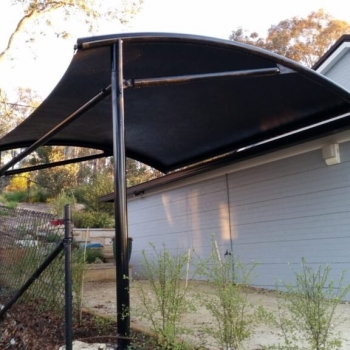 Residential carport shade sail custom built by Shade to Order Canberra, Sydney sails, Newcastle 