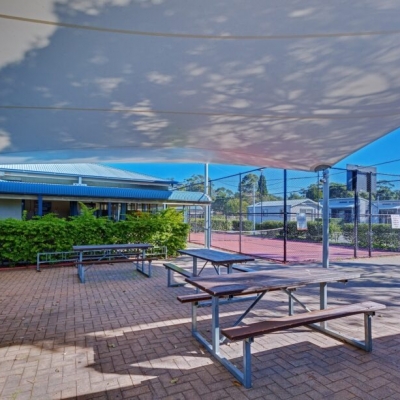 Commercial Shade Sail for holiday park by Shade to Order Nelson Bay, Newcastle, Sydney