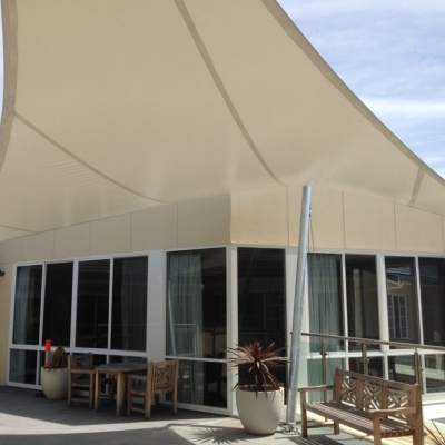 Premium shade sails for commercial buildings by Shade to Order Newcastle, Sydney, Central Coast NSW Australia