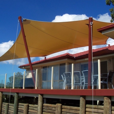 Residential shade sail by Shade to Order, Cardiff, Newcastle, Sydney Australia