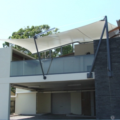 Shade Awning over deck ǀ Custom shade sails by Shade to Order Newcastle, Sydney, Central Coast