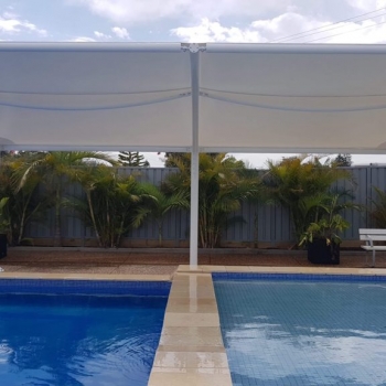 Custom made pool shade structure &amp; Pool shelter - Newcastle, Lake Macquarie, NSW - Shade To Order