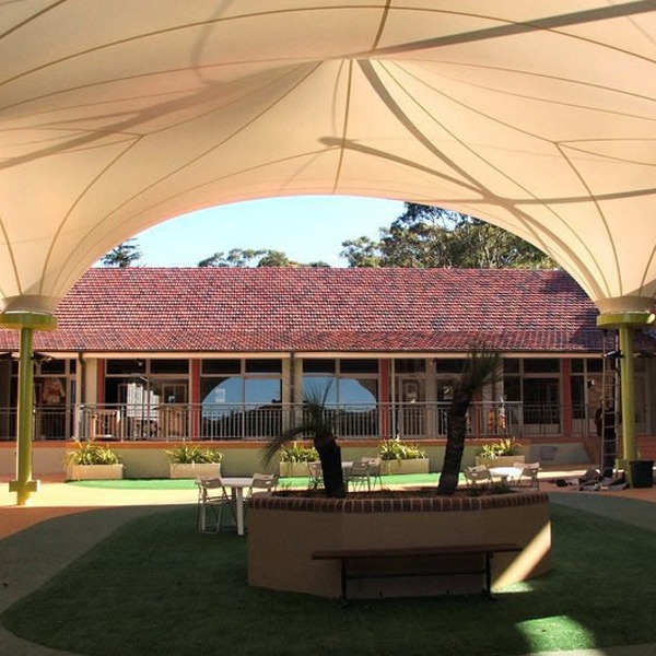 Commercial canopy shade structure by Shade to Order | Newcastle | Sydney, Central Coast NSW