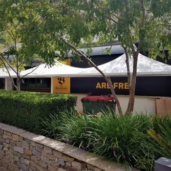 Shade sails for cafes by Shade to Order, Newcastle, Charlestown NSW