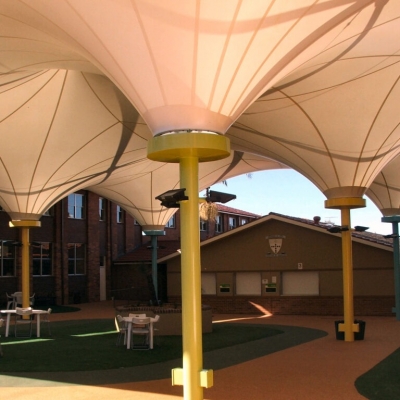 School COLA shade structures by Shade to Order, Sydney, NSW