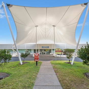 Shade To Order Australia - Canopy Entrance shade sail, Commercial shelter | Newcastle sails | Port Macquarie 