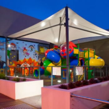 Playground shade sail for Club designed by Shade To Order, Newcastle, Sydney, NSW