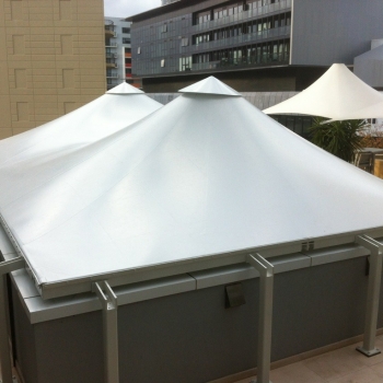 Custom made concial shade sails by Shade to Order, Newcastle, Sydney, NSW