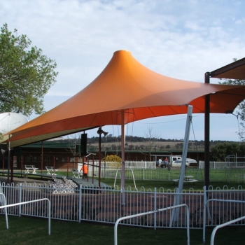 Coloured shade sail by Shade to Order - Newcastle, Sydney, Maitland, NSW