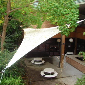 Covered area shade sail by Shade To Order, commercial shade | custom sails | Newcastle