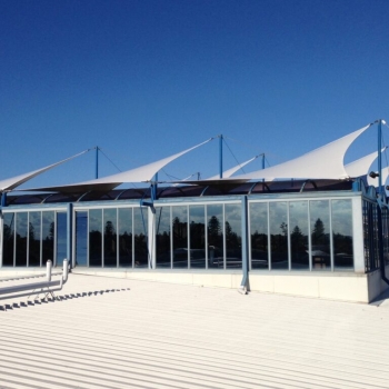 Rooftop shade structures for commercial building by Shade to Order, Newcastle, Sydney, The Junction