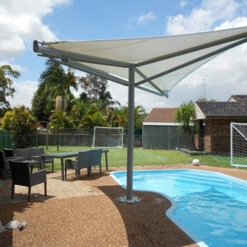 Pool sails for residential home by Shade to Order, Newcastle, Sydney, NSW