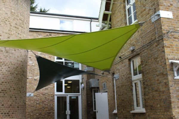 Coloured sails for School College | UK International | Shade to Order Newcastle Sydney Australia wide