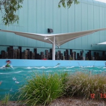 Hypar shade structure for play area by Shade to Order, Newcastle, Sydney, Central Coast NSW