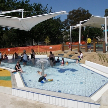 Water park shade sails by Shade to Order, Newcastle, Sydney, NSW