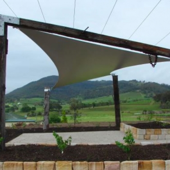 Winery shade sails at Pokolbin Cessnock designed by Shade to Order, Maitland, Cessnock, Newcastle, NSW