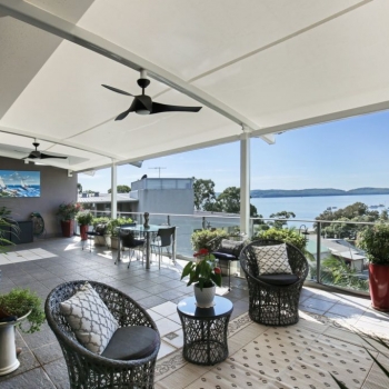 Residential custom awnings by Shade to Order Newcastle Central Coast Toronto Australia