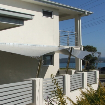Premium waterproof shade sail for residential property by Shade to Order Newcastle