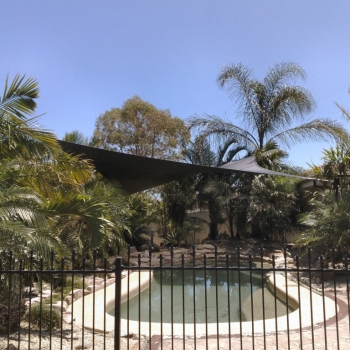 Pool shade sail by Shade to Order, Newcastle, Sydney, Central Coast, NSW