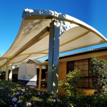Residential luxury shade sail | quality shade sails | waterproof shade by Shade to order