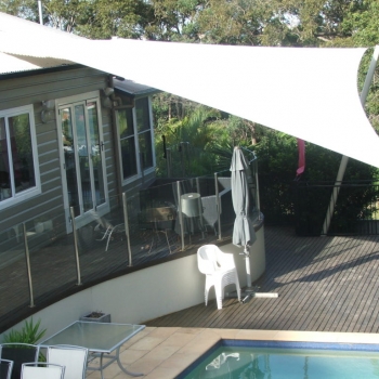 Pool shade sail for home by Shade to Order Gateshead NSW