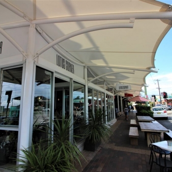Newcastle Commercial Walkway Awning | Waterproof Shade Structure | Newcastle Shade Sails | Central Coast, | Sydney NSW