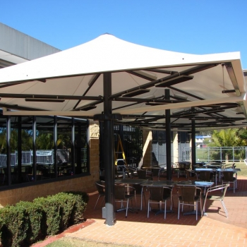 Commercial umbrellas for Club by Shade to Order, Sydney, Newcastle, NSW
