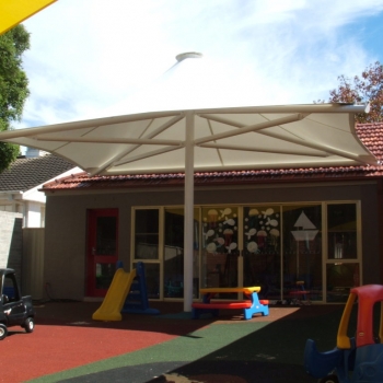Preschool shade sail umbrella by Shade to Order, Newcastle, Sydney, NSW