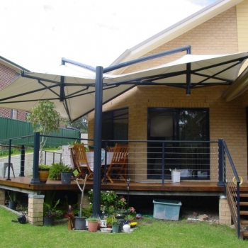 Residential umbrellas by Shade to Order, Newcastle, Sydney, Central Coast, NSW