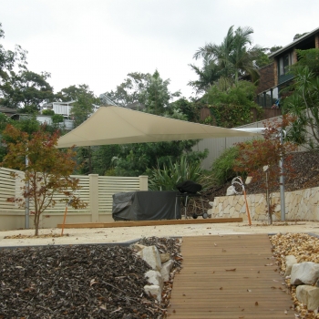 Outdoor shade sail | residential umbrella | Newcastle sails by Shade To Order