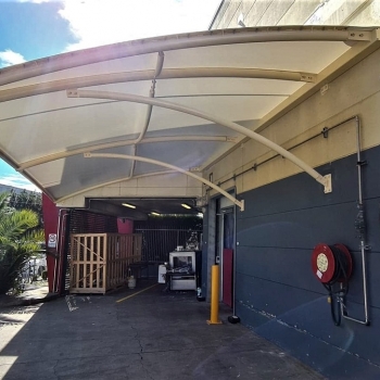 Awning for loading doc by Shade to Order | Shade structures Sydney Newcastle Central Coast