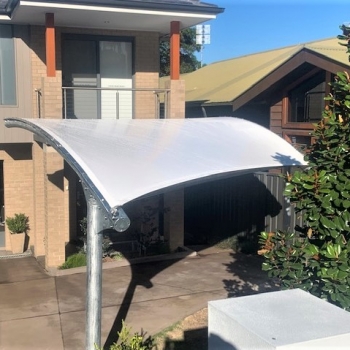 Car port cover | Driveway canopy | Newcastle sails by Shade to Order Australia |