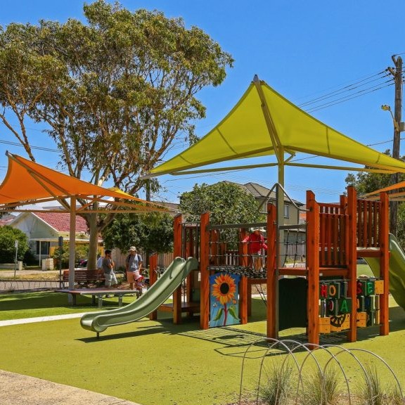 Attractive shade sails for playgrounds Newcastle