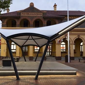 Commercial sound shelter by Shade To Order Newcastle | Armidale