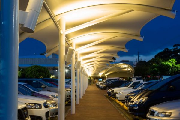 Shade Structure Walkway