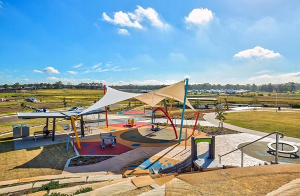 Childrens park shade structure