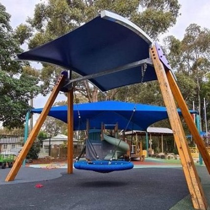 shade to order unique shade structure for play centre