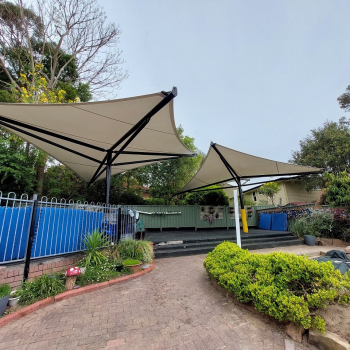 Playground Shelters for Pre-school built by Shade To Order Newcastle NSW