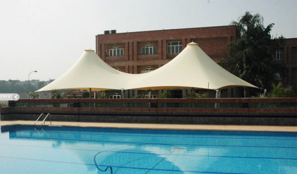 Commercial grade conical shade structure