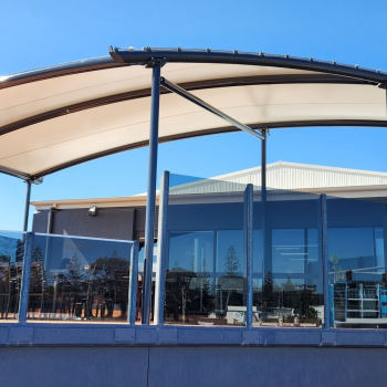 Commercial shade structure over balcony Port Macquarie NSW